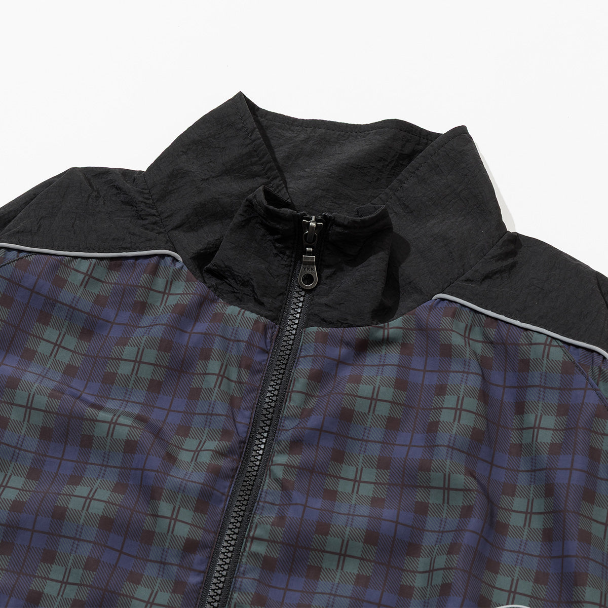 SHIRRING NYLON PIPING JACKET