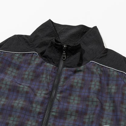 SHIRRING NYLON PIPING JACKET