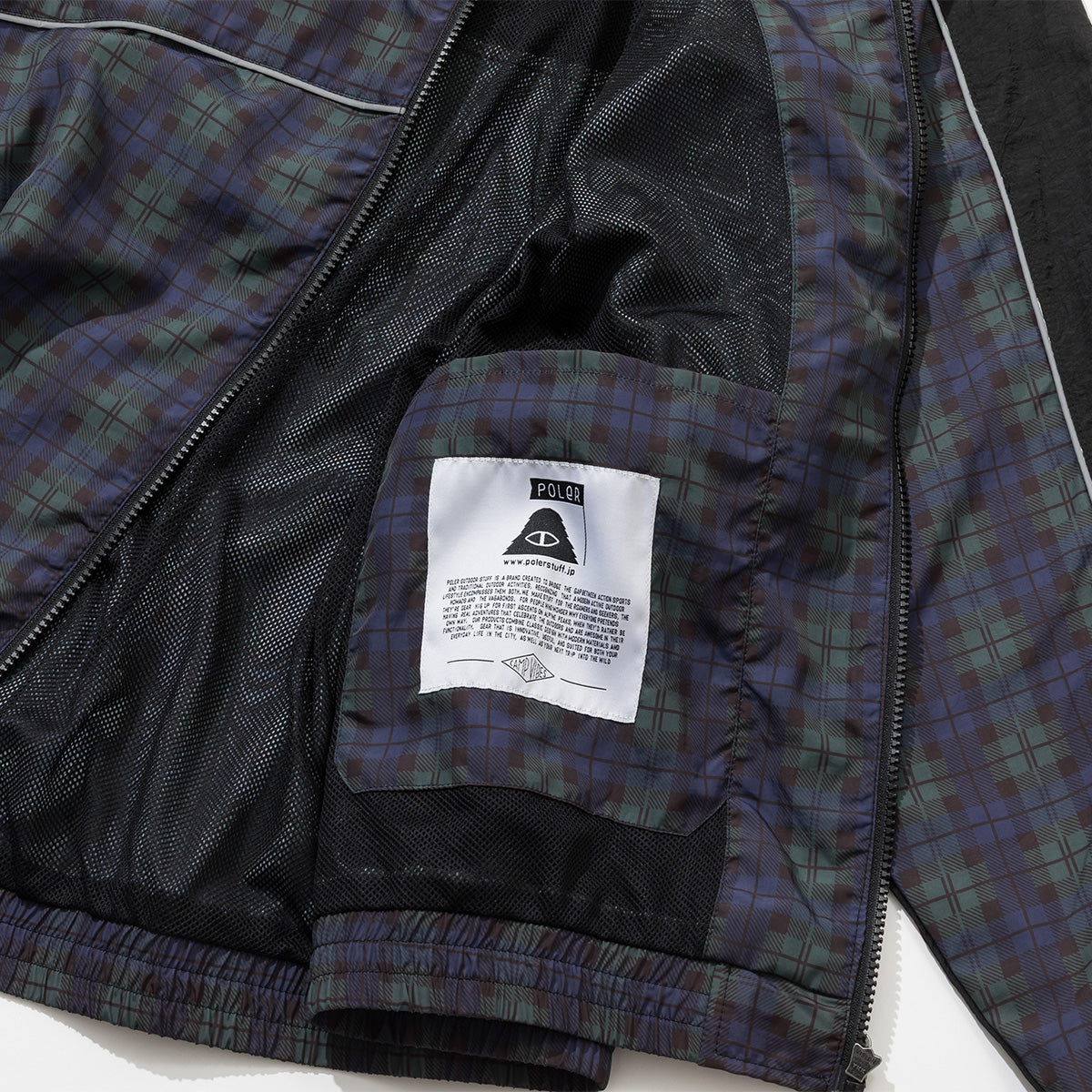 SHIRRING NYLON PIPING JACKET – polerjapan