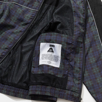 SHIRRING NYLON PIPING JACKET