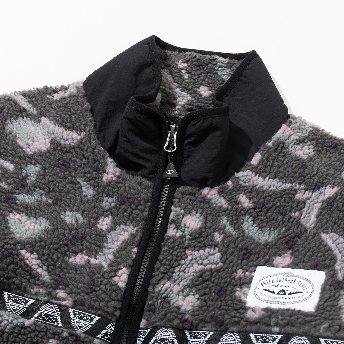 JACQUARD SHERPA JACKET