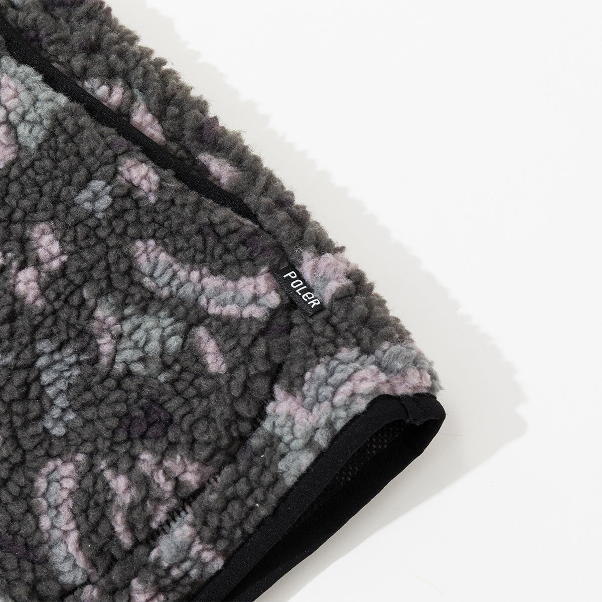 JACQUARD SHERPA NO COLLAR VEST