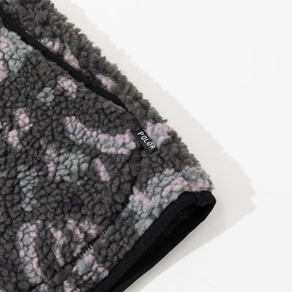 JACQUARD SHERPA NO COLLAR VEST