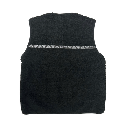 JACQUARD SHERPA NO COLLAR VEST